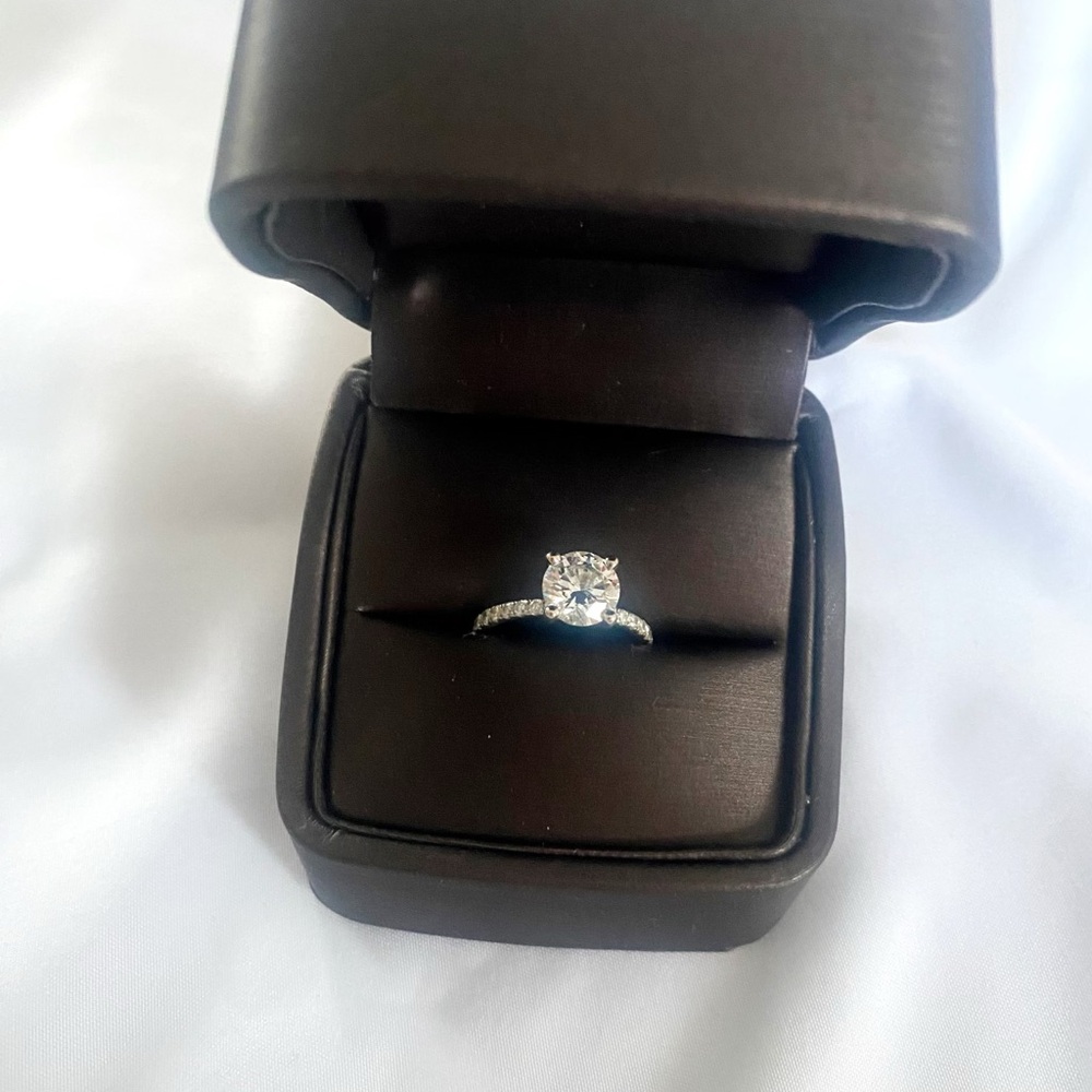 1.86ct Lab Diamond Ring, White Gold